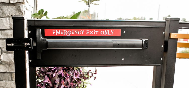 emergency push bar installation in Fillmore